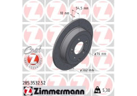 Bromsskiva SPORT BRAKE DISC COAT Z 285.3532.52 Zimmermann