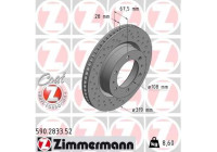 Bromsskiva SPORT BRAKE DISC COAT Z 590.2833.52 Zimmermann