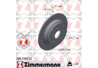 Bromsskiva SPORT BRAKE DISC Z 280.3185.52 Zimmermann
