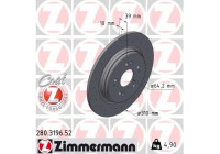 Bromsskiva SPORT BRAKE DISC Z 280.3196.52 Zimmermann