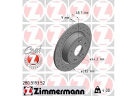 Bromsskiva SPORT BROMSSKIVA Z 280.3193.52 Zimmermann