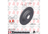 Bromsskiva SPORT BROMSSKIVA Z 400.5511.52 Zimmermann