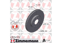 Bromsskiva SPORT BROMSSKIVA Z 470.5411.52 Zimmermann