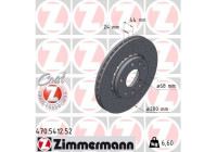 Bromsskiva SPORT BROMSSKIVA Z 470.5412.52 Zimmermann