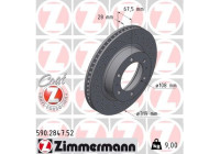 Bromsskiva SPORT BROMSSKIVA Z 590.2847.52 Zimmermann