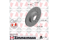 Bromsskiva SPORT COAT Z 110.2213.52 Zimmermann