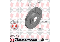 Bromsskiva SPORT COAT Z 320.3813.52 Zimmermann