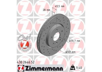 Bromsskiva SPORT COAT Z 430.2646.52 Zimmermann