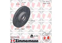 Bromsskiva SVART Z 150.2903.55 Zimmermann