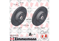 Bromsskiva SVART Z 150.2975.53 Zimmermann
