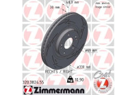 Bromsskiva SVART Z 320.3824.55 Zimmermann