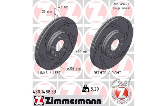 Bromsskiva SVART Z 430.1488.53 Zimmermann
