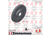 Bromsskiva SVART Z 450.5225.54 Zimmermann