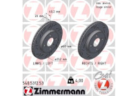 Bromsskiva SVART Z 540.5312.53 Zimmermann