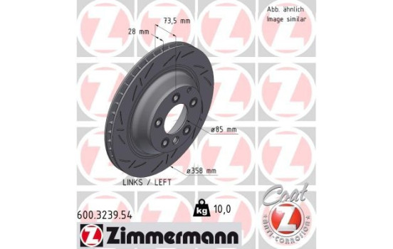 Bromsskiva SVART Z 600.3239.54 Zimmermann