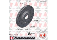 Bromsskiva SVART Z 600.3243.55 Zimmermann