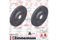 Bromsskiva SVART Z 610.3725.53 Zimmermann
