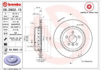 Bromsskiva TWO-PIECE DISCS LINE 09.D902.13 Brembo
