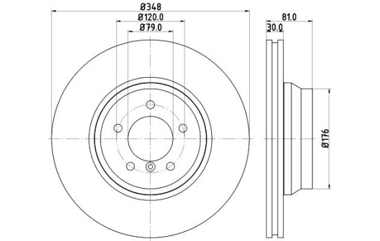 Bromsskivor 8DD 355 129-781 Hella