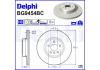 DISQUE DE FREIN BI METALLIQUE UNITA BG9454BC Delphi