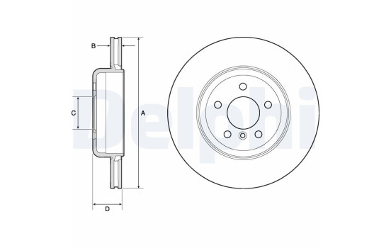 DISQUE DE FREIN PEINT UNITAIRE BG9130C Delphi