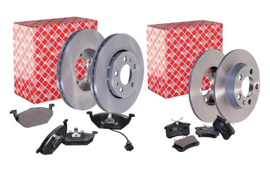 Febi Bromsskivor + Bromsbelägg Combi Deal