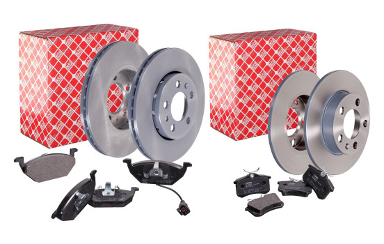 Febi Bromsskivor + Bromsbelägg Combi Deal