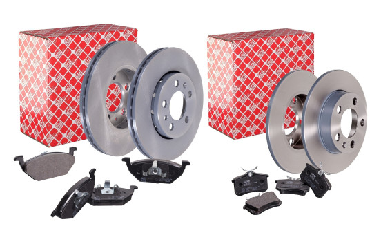 Febi Bromsskivor + Bromsbelägg Combi Deal