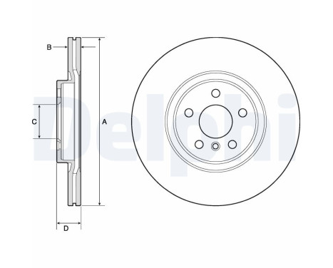 JEU DE 2 DISQUES DE FREIN PEINTS BG4780C Delphi