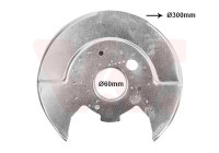 Täckplåt, bromsskiva