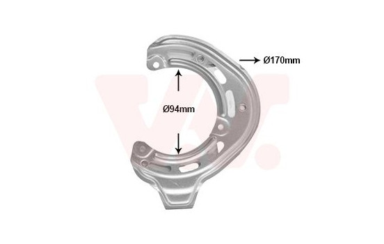 Täckplåt, bromsskiva