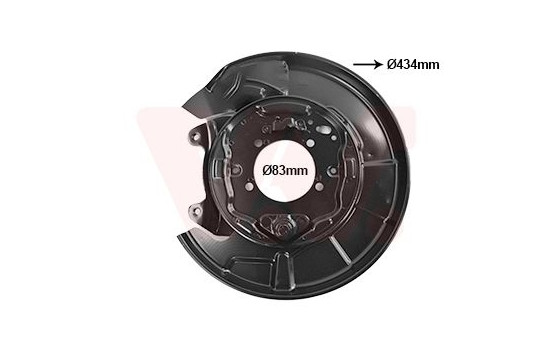 Täckplåt, bromsskiva