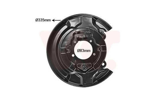 Täckplåt, bromsskiva