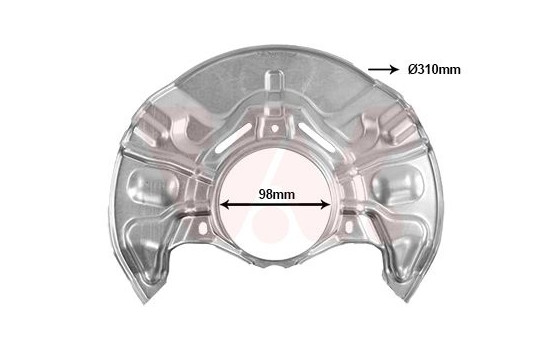 Täckplåt, bromsskiva