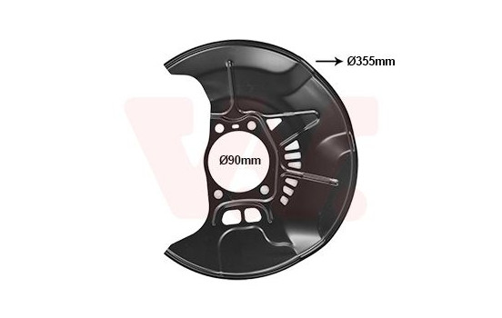 Täckplåt, bromsskiva