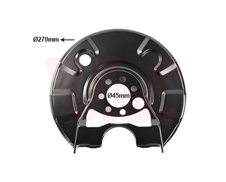 Täckplåt, bromsskiva