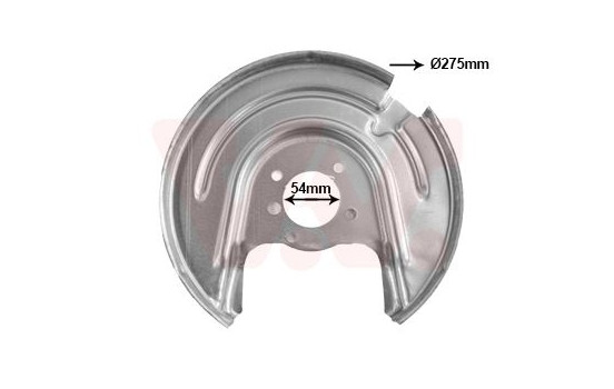 Täckplåt, bromsskiva