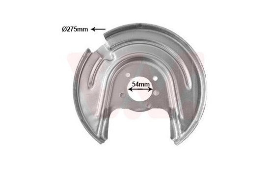 Täckplåt, bromsskiva