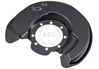 Täckplåt, bromsskiva