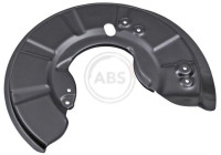 Täckplåt, bromsskiva