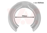 Täckplåt, bromsskiva