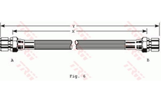 Bromsslang PHA104 TRW