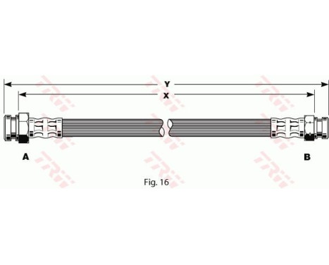 Bromsslang PHA135 TRW