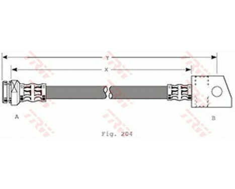 Bromsslang PHA347 TRW