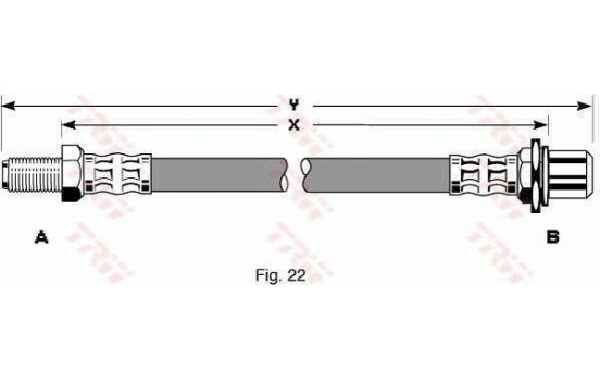 Bromsslang PHB199 TRW, bild 2
