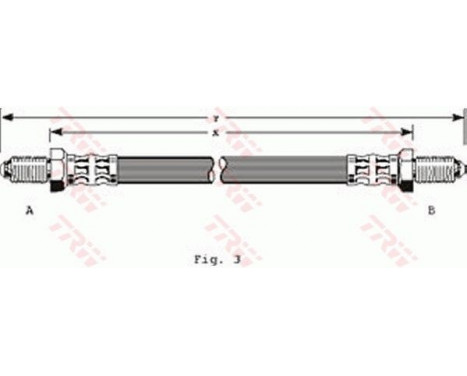 Bromsslang PHC134 TRW