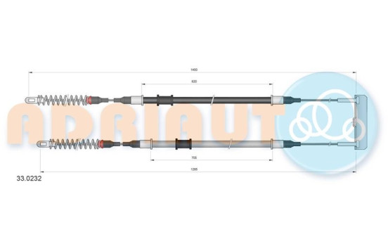 Dra vajer, parkeringsbroms