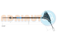 Dra vajer, parkeringsbroms