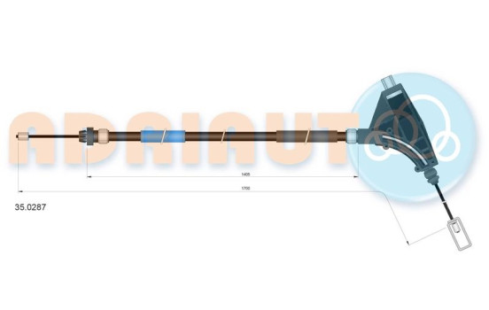 Dra vajer, parkeringsbroms