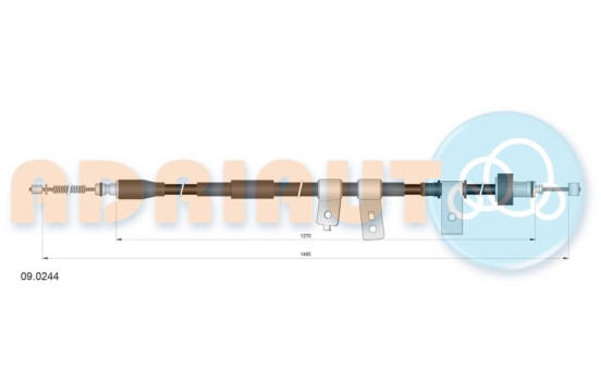 Dra vajer, parkeringsbroms